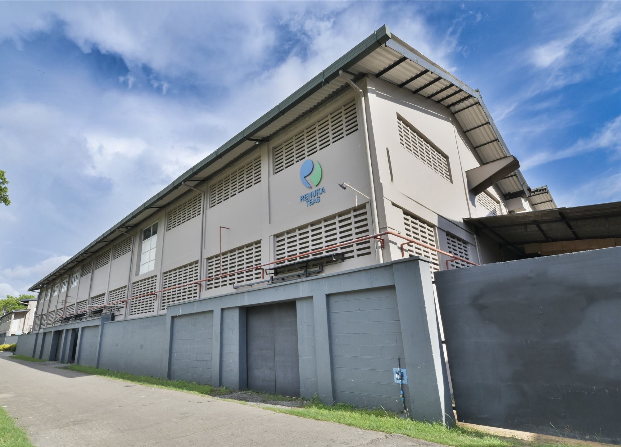 Modern tea production facility interior